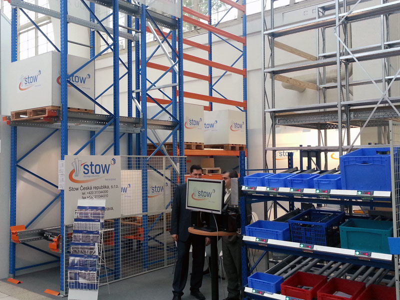 stow racking installation at MSV Brno
