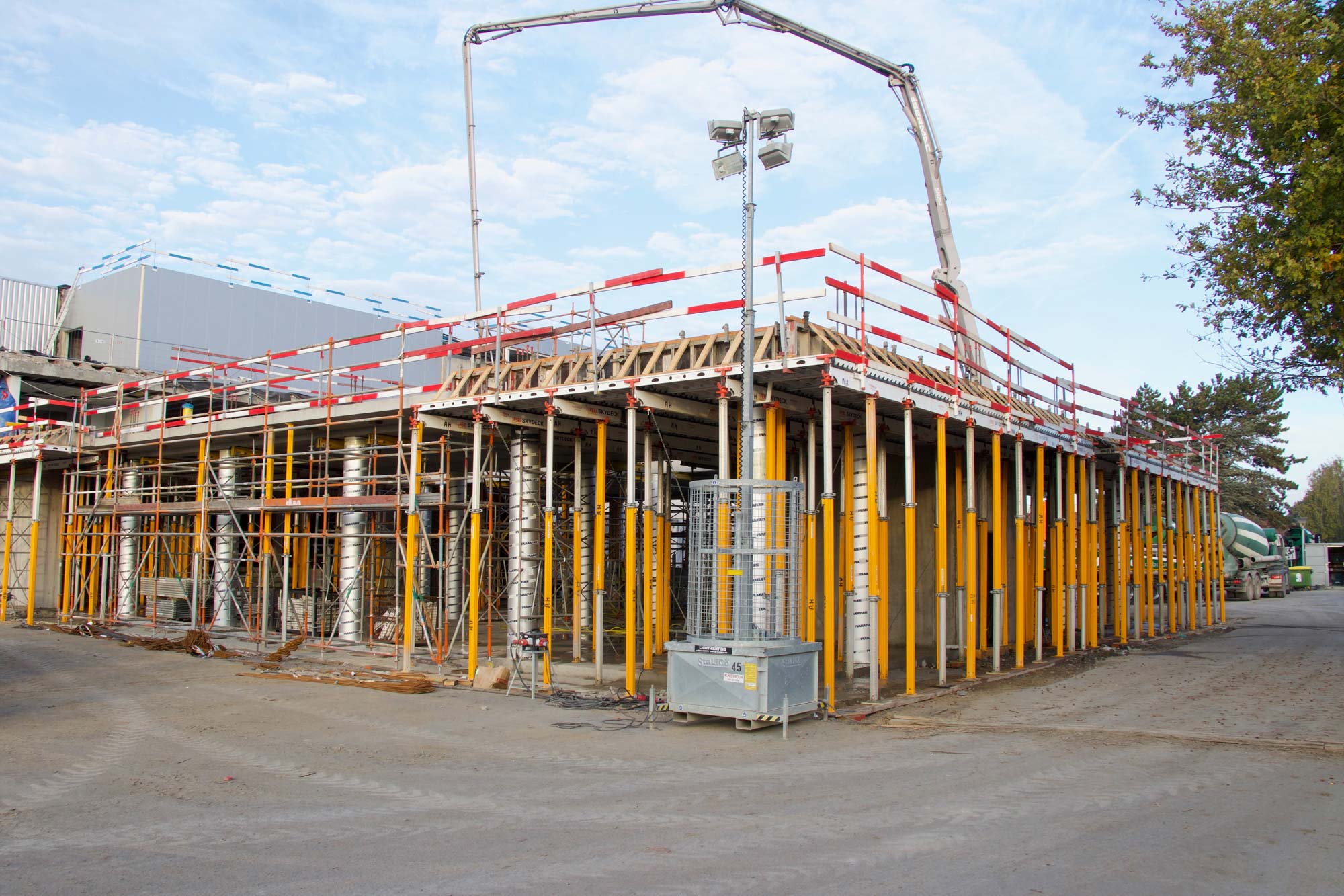 Construction at stow headquarters