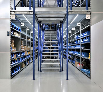 multi-tier shelving warehouse racking