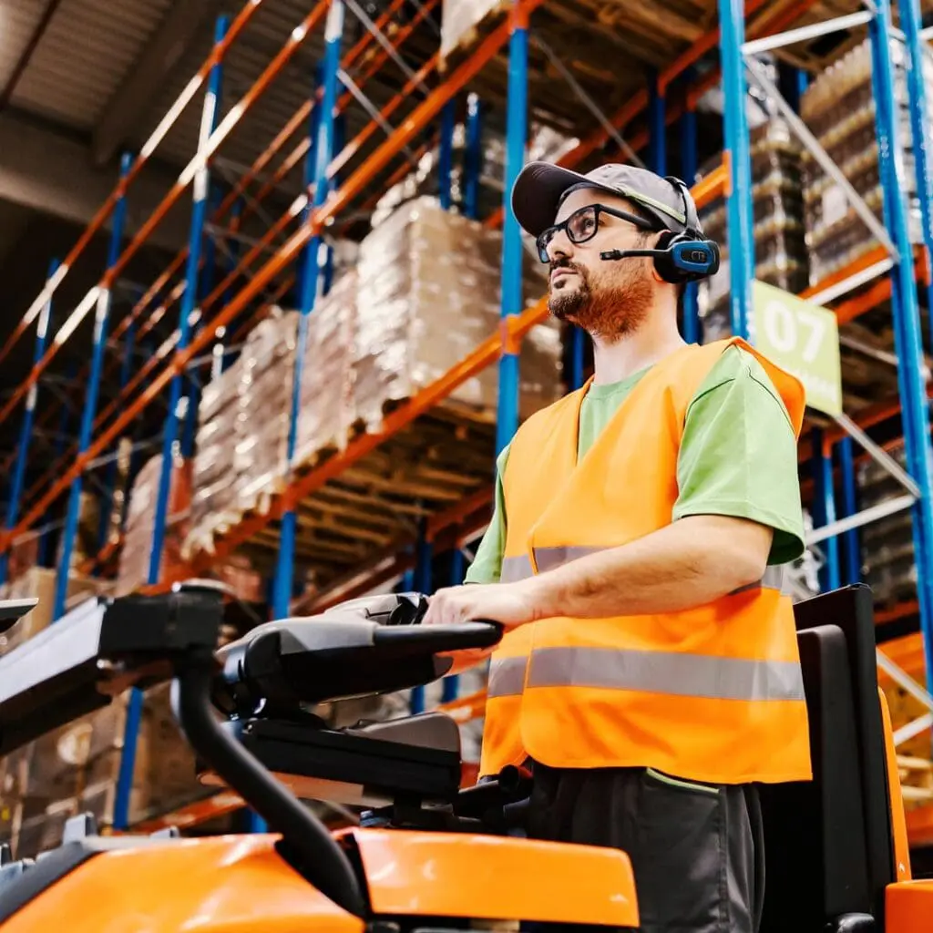 Follow the voice through the warehouse