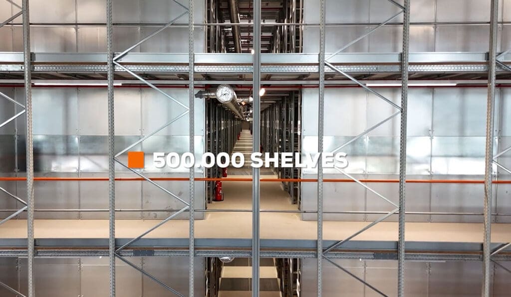 500.000 e-commerce shelves build by stow