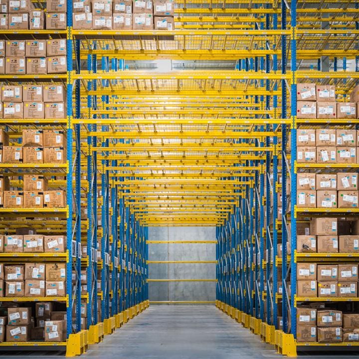 stow high bay picking with mesh shelves