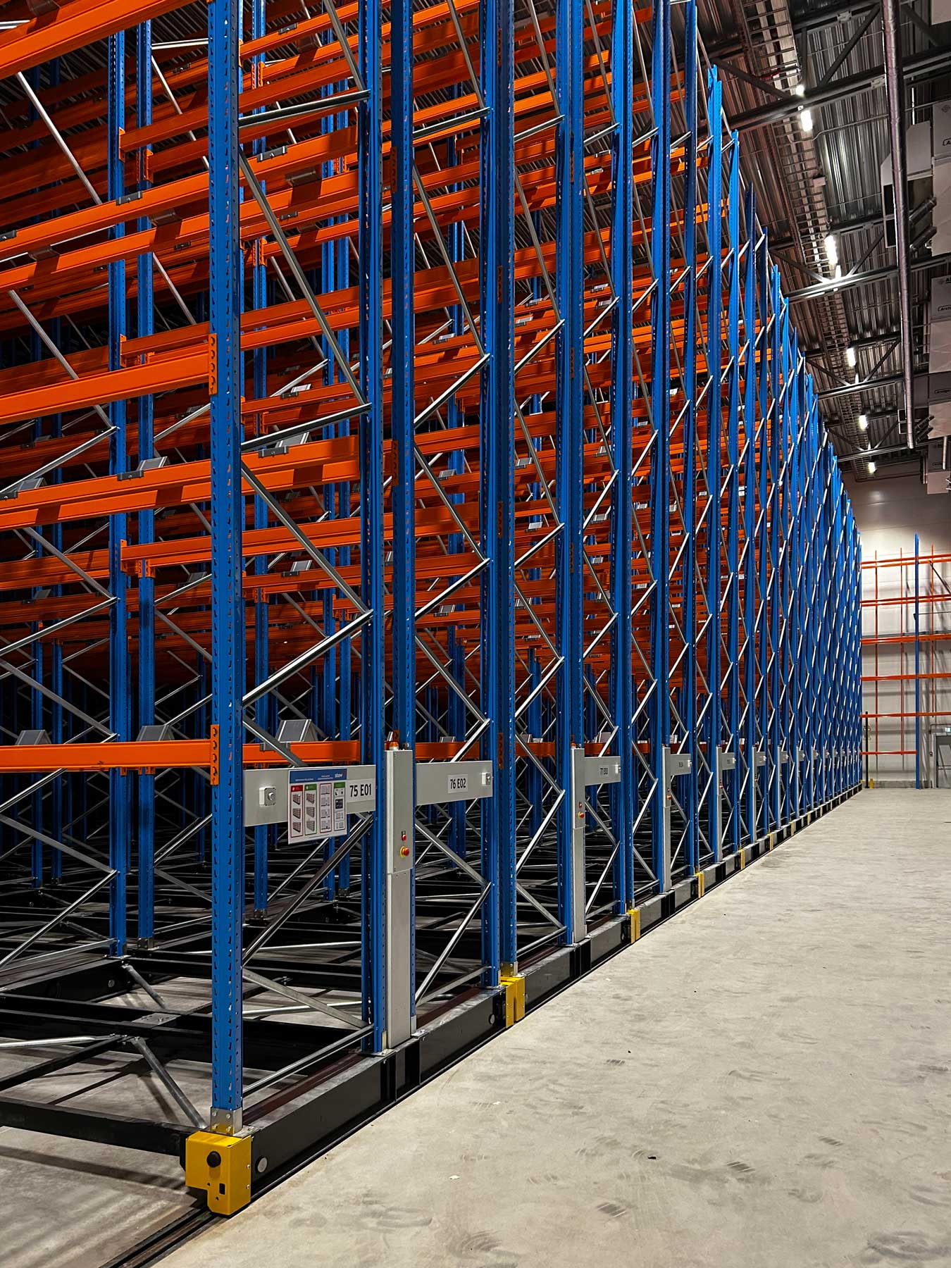 Cold Storage Mobile Racking for Freezer Warehouse in Sweden